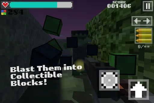 Screenshot di Block Gun 3D: Haunted Hollow