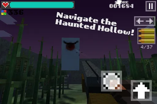 Screenshot di Block Gun 3D: Haunted Hollow