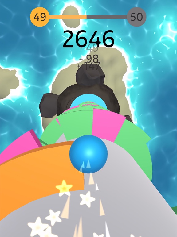 Tangkapan skrin Helix Drop iPad 