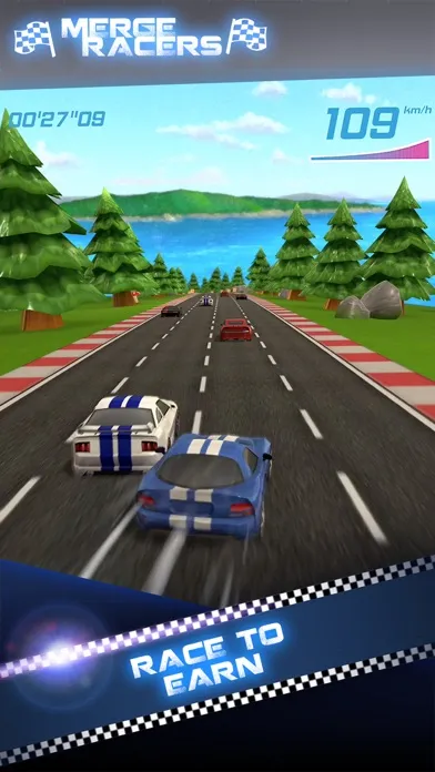 Tangkapan layar Merge Racers