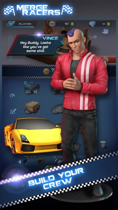 Tangkapan layar Merge Racers