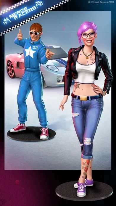 Tangkapan layar Merge Racers