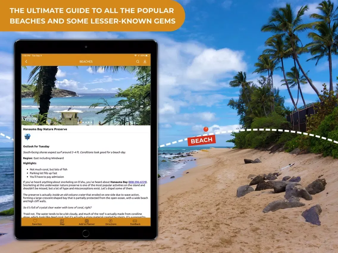 ภาพหน้าจอของ Oahu Revealed Travel Guide iPad 