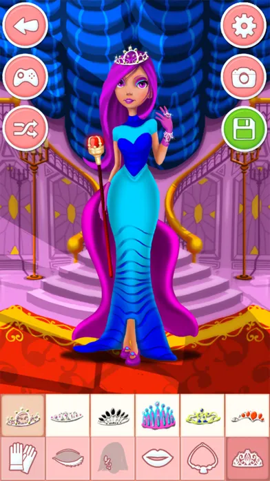 Princess dress-up games - girls make up salon Screenshots