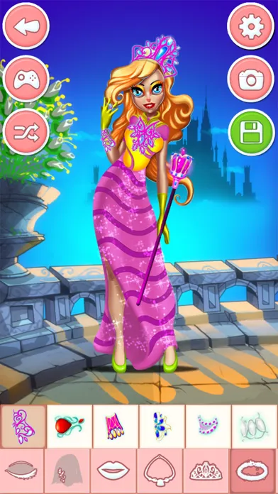 Princess dress-up games - girls make up salon Screenshots