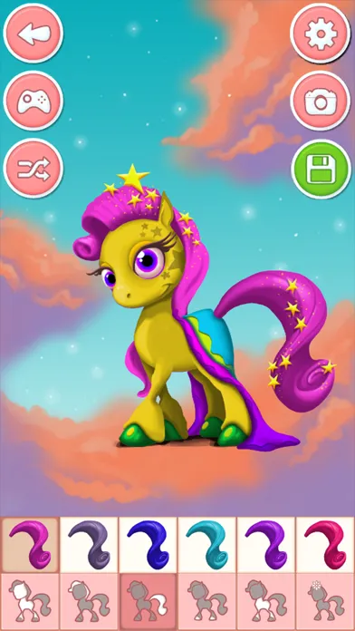 Pony & unicorn dressup game - dress up free Screenshots