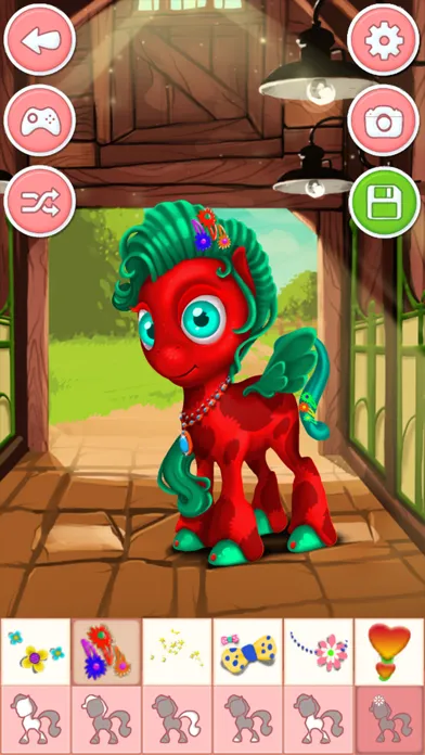 Pony & unicorn dressup game - dress up free Screenshots
