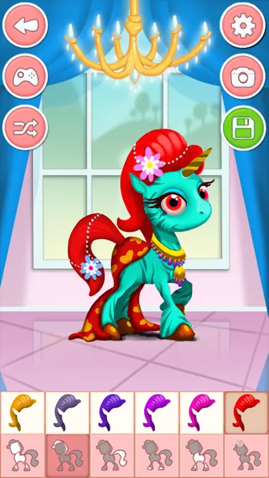 Pony & unicorn dressup game - dress up free Screenshots