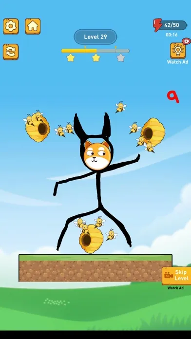 Capturas de tela do Draw To Save: Dog vs Bee