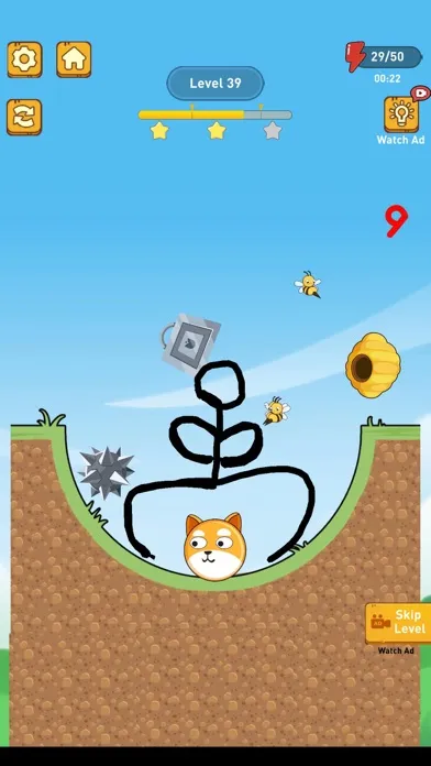 Capturas de tela do Draw To Save: Dog vs Bee