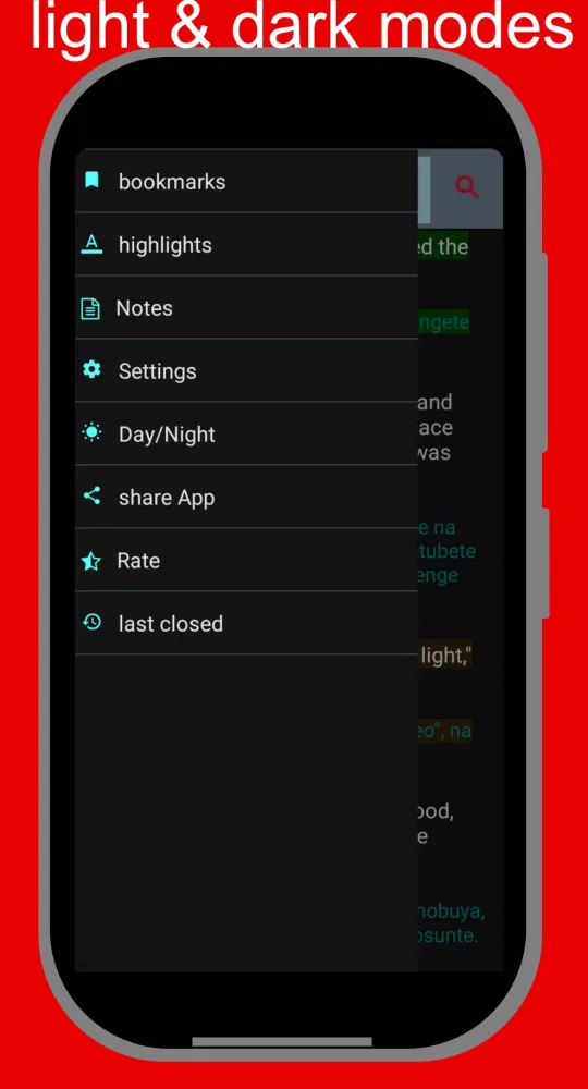 English Ekegusii Bible Screenshots