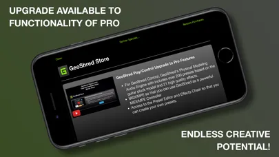 ภาพหน้าจอของ GeoShred Control