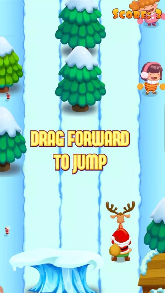 Capturas de tela do Santa's Christmas Run