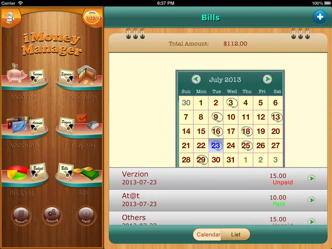 Screenshot di Home Budget Manager HD for iPad iPad 