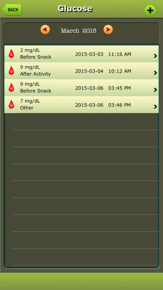 Capturas de pantalla de Diabetes Manager for iPad & iPhone