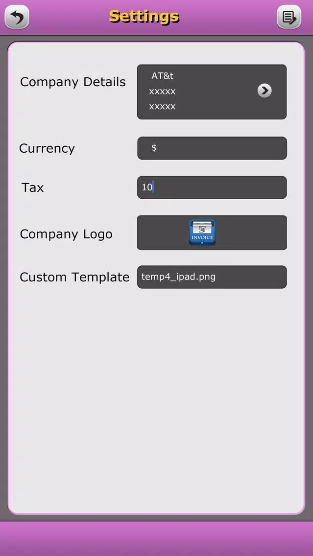 Quick Invoice Pro 스크린샷