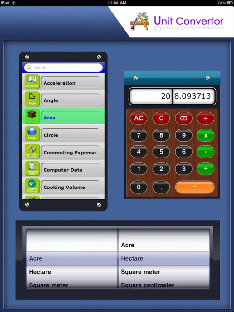 Unit Converter Pro + iPad  Screenshots