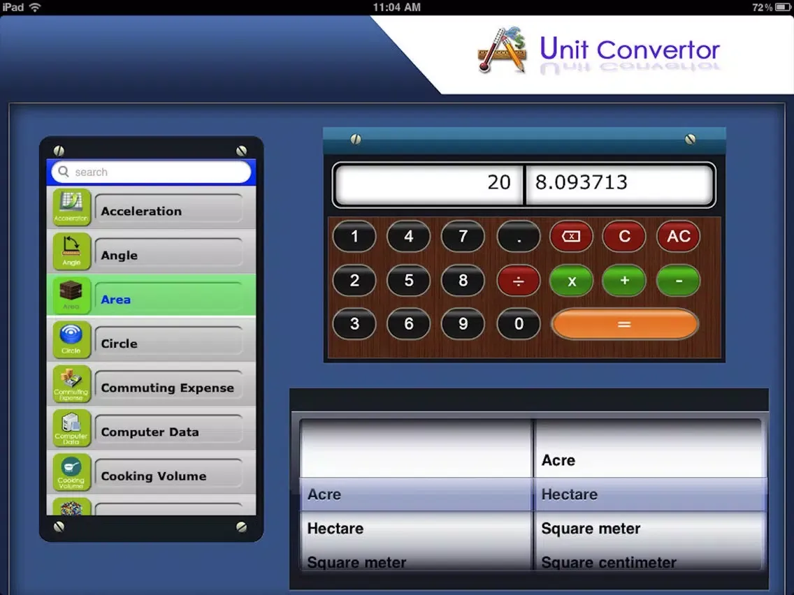 Unit Converter Pro + iPad  Screenshots