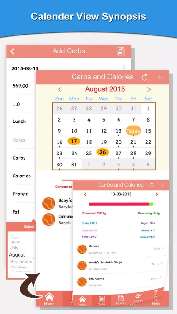 Carbs And Calorie Counter 스크린샷