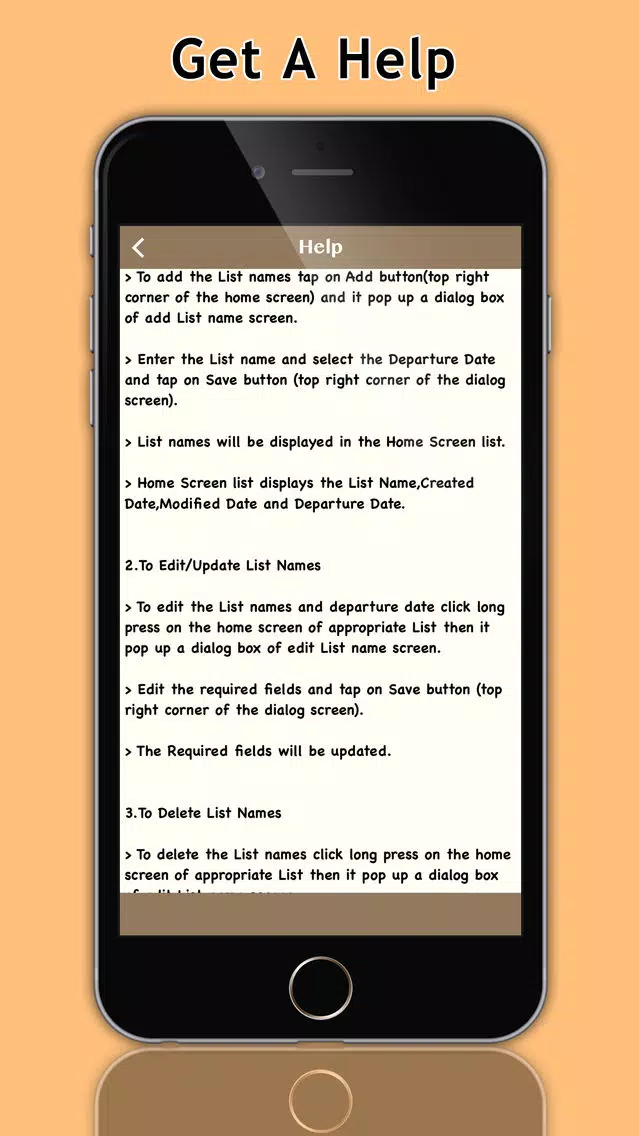 Get up & Go Smart Packing List スクリーンショット
