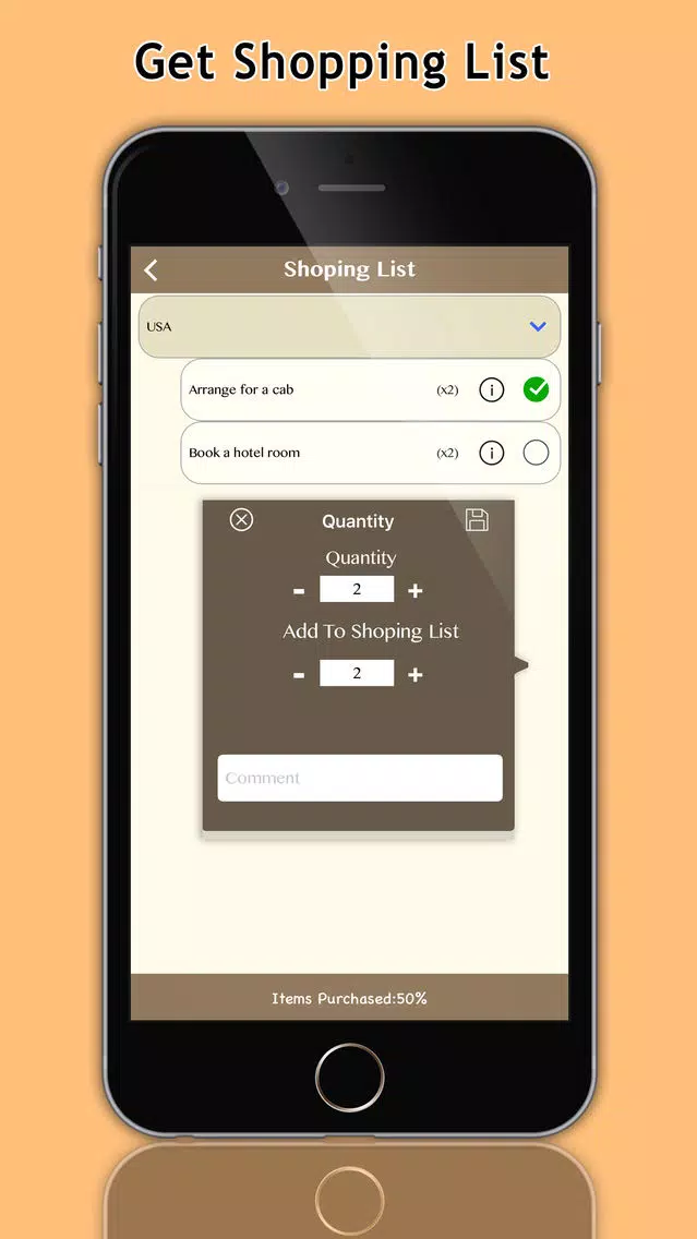 Get up & Go Smart Packing List スクリーンショット