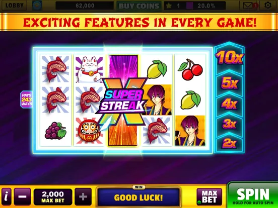 Good Fortune Slots Casino Game iPad 應用截圖
