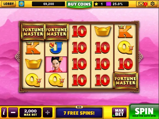 Good Fortune Slots Casino Game iPad 應用截圖