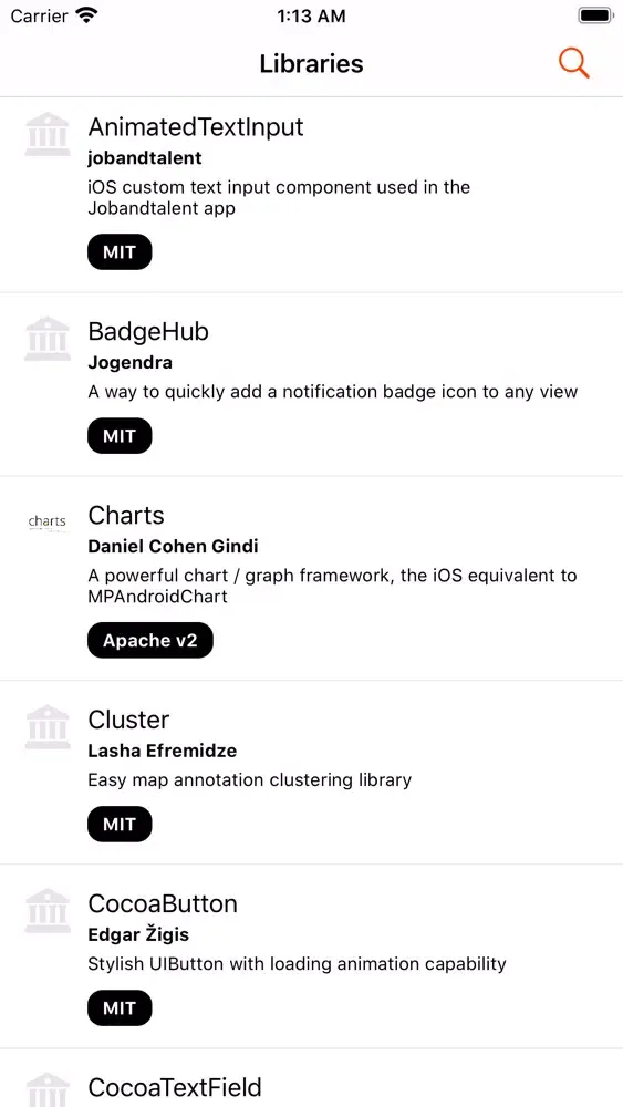 Awesome Libs OSS Edition 스크린샷