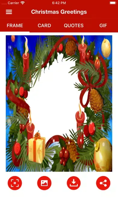 Christmas Wishes Cards & Frame スクリーンショット
