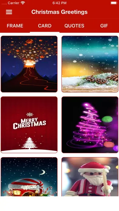 Christmas Wishes Cards & Frame スクリーンショット