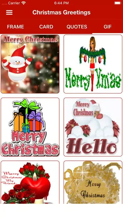 Christmas Wishes Cards & Frame スクリーンショット