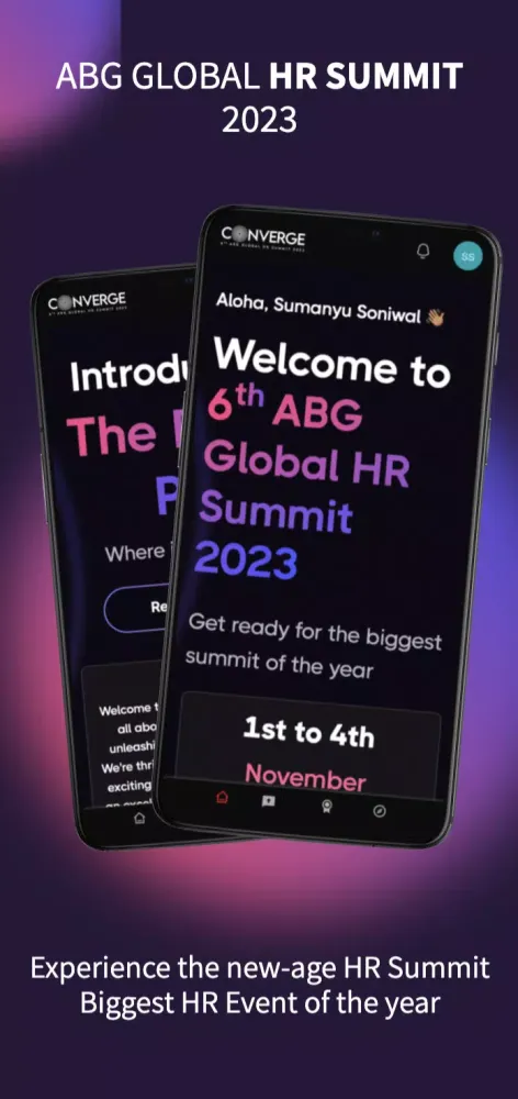 Capturas de pantalla de Converge: ABG Global HR Summit