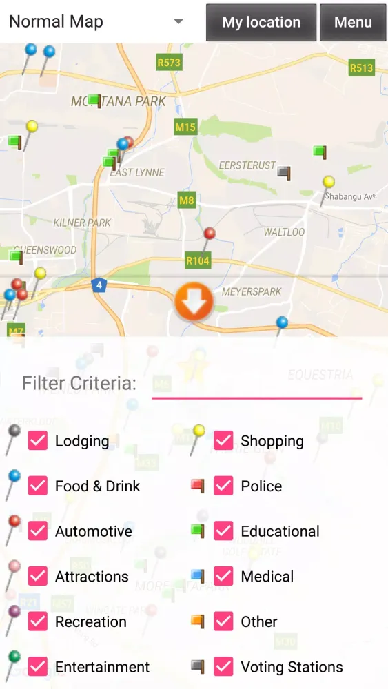 Tangkapan skrin Plak Mobile - South Africa