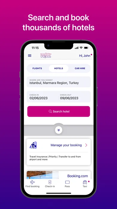 Capturas de tela do Wizz Air - Book Flights