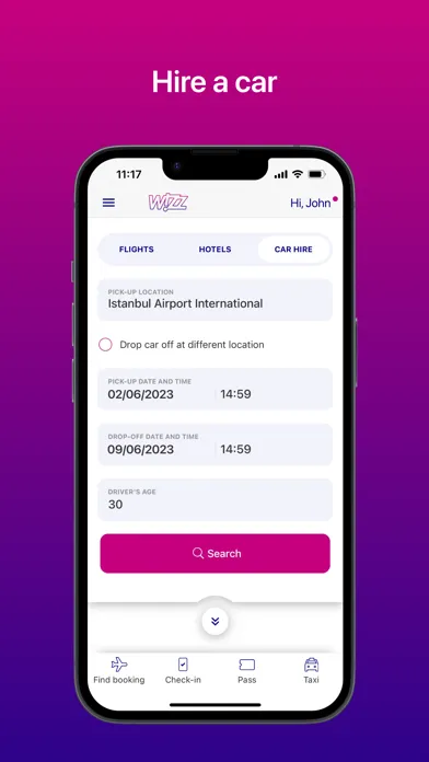 Capturas de tela do Wizz Air - Book Flights