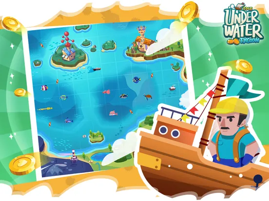 Tangkapan skrin Idle Underwater Tycoon iPad 