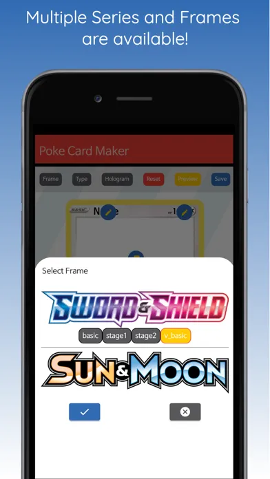 Zrzuty ekranu PKM Card Maker