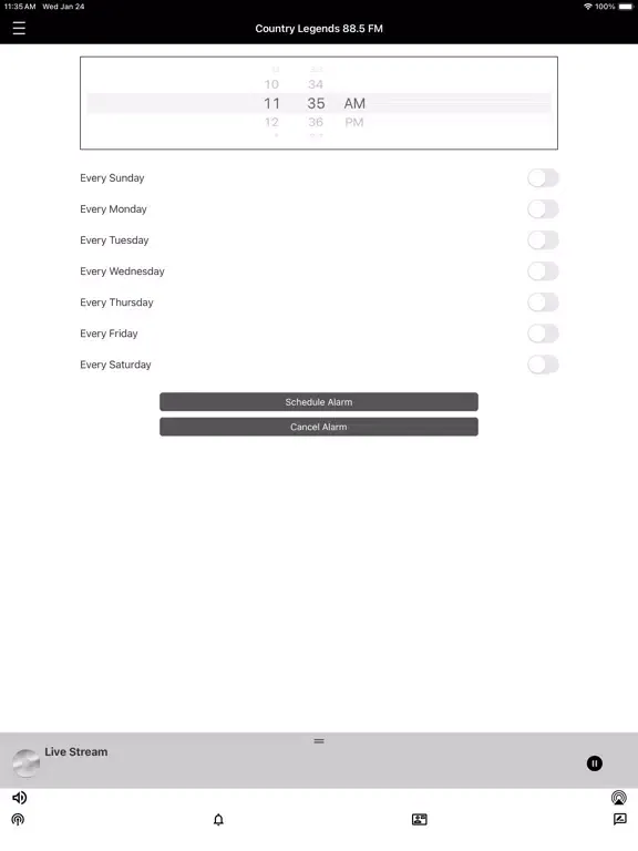 Country Legends 88.5 FM iPad  Screenshots