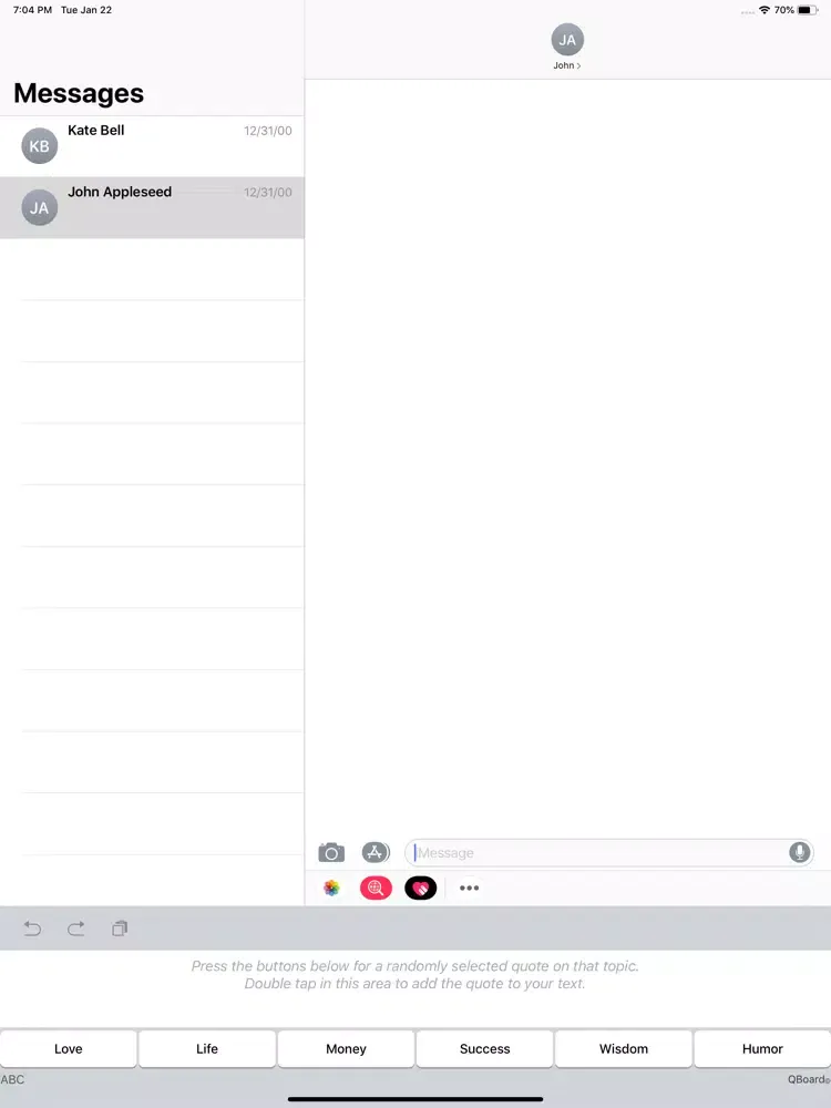 تصاویر QBoard - Quote Keyboard iPad 