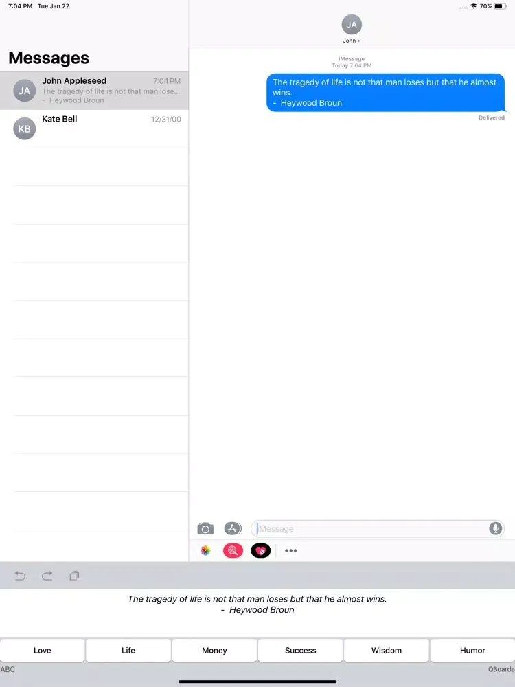 تصاویر QBoard - Quote Keyboard iPad 