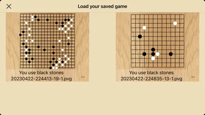 Capturas de tela do PVGo - Weiqi Go Baduk learning