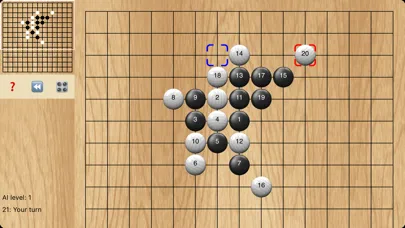 Tangkapan skrin PVRenju - Gomoku learning