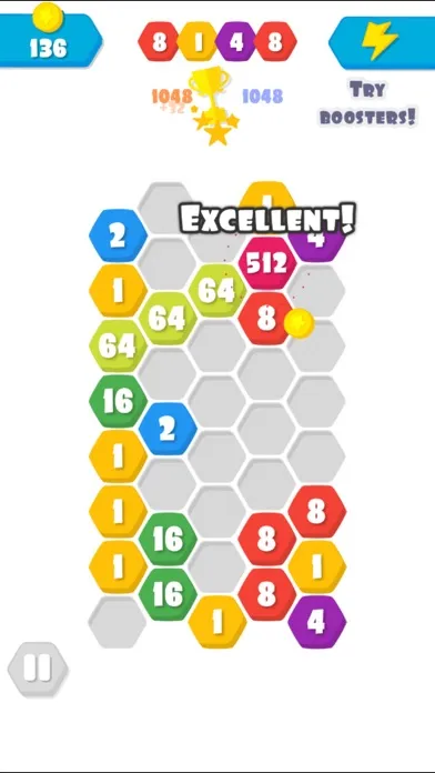 Hexic 2048 Match 3 Blast スクリーンショット