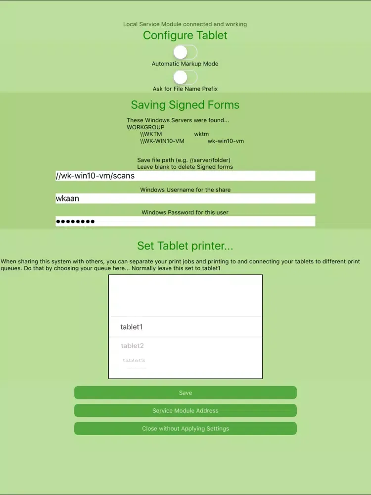 HealthySign Paperless Printing iPad  스크린샷