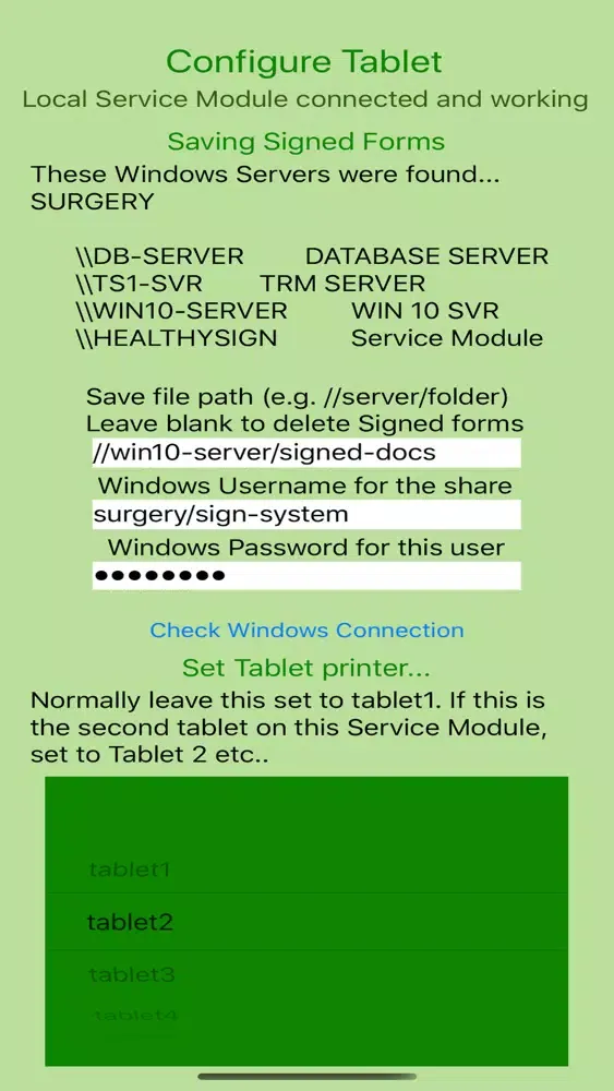 HealthySign Paperless Printing 스크린샷