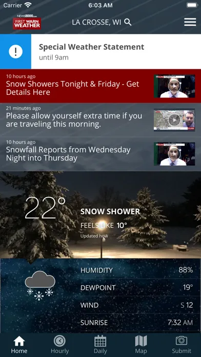 News 8000 First Warn Weather 스크린샷