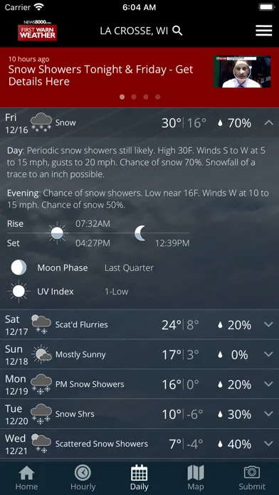 News 8000 First Warn Weather 스크린샷