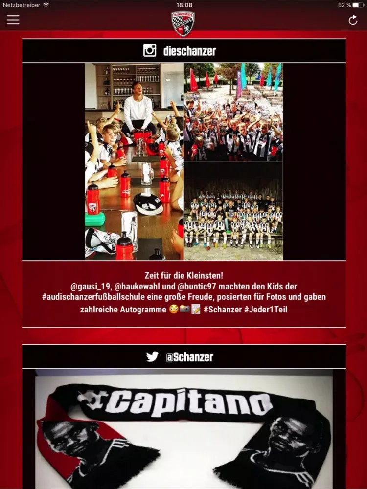 Captures d'écran de FC Ingolstadt 04 iPad 