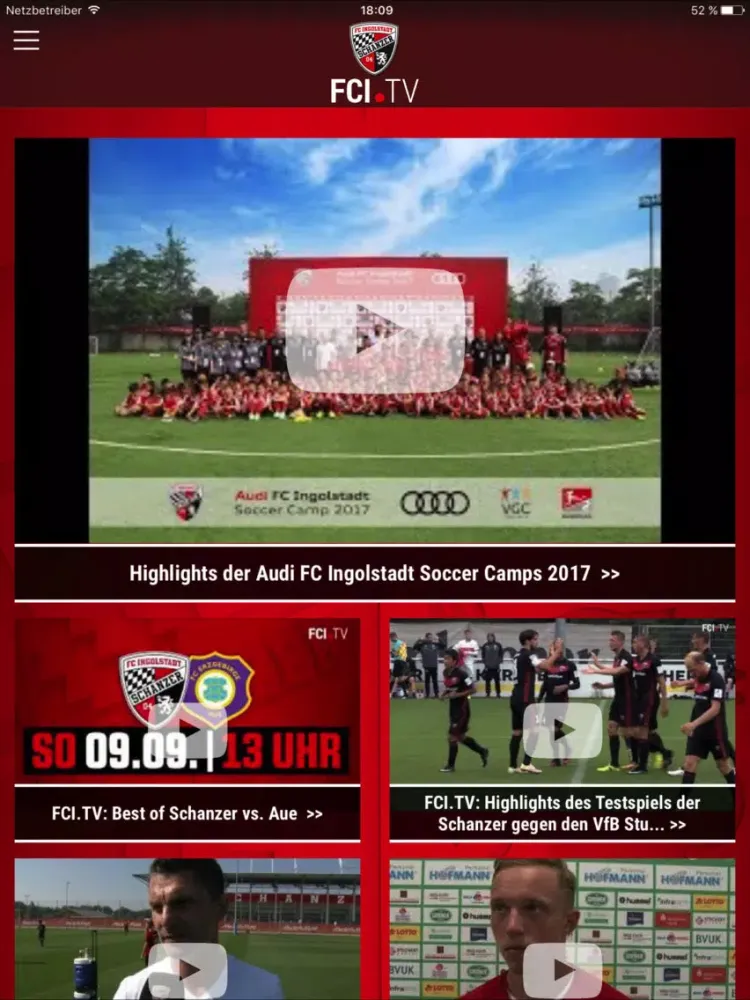 Captures d'écran de FC Ingolstadt 04 iPad 
