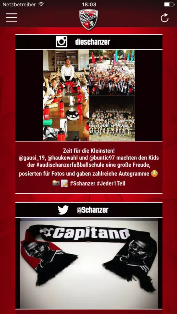 Captures d'écran de FC Ingolstadt 04